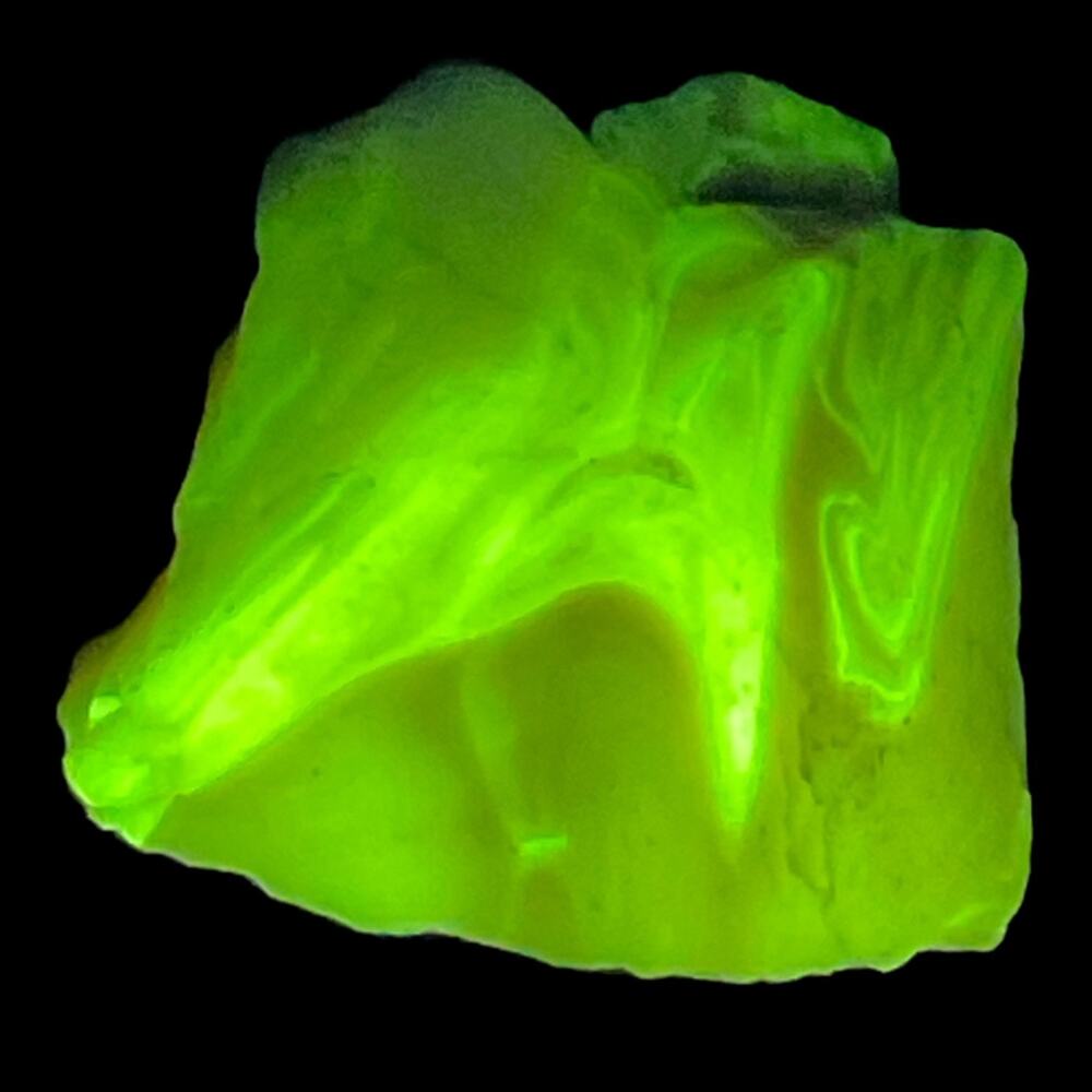 Pink Art Glass Cullet Glowing Manganese Slag Glass #5GX61